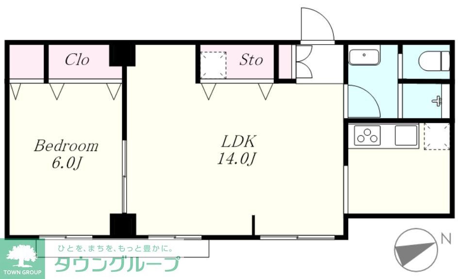 鹿鳴館ハイツ原宿 202 도면