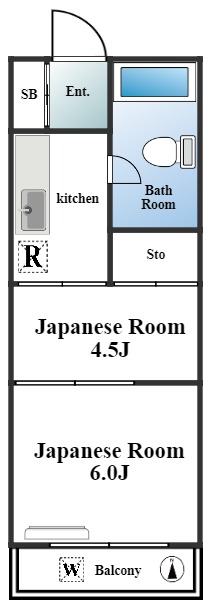 コーポ山吹 207 도면