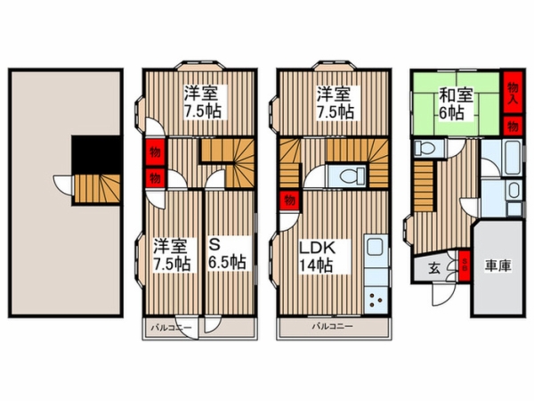 伊興4丁目戸建て 1 도면