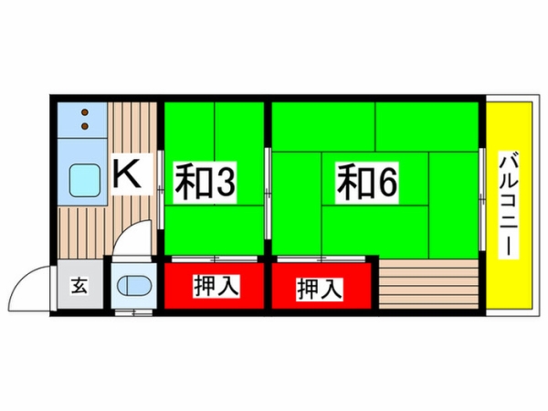 第2保富荘 205 도면