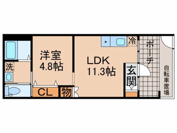 さくら弐番館 104 도면