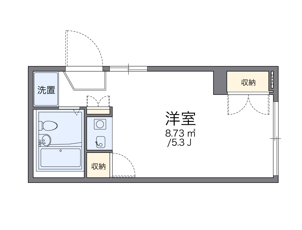 レオパレス新宿A館 101 도면