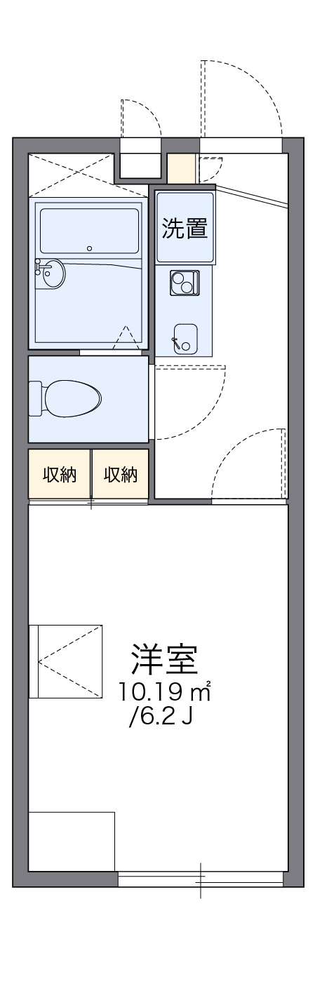 レオパレスフローラ 204 도면
