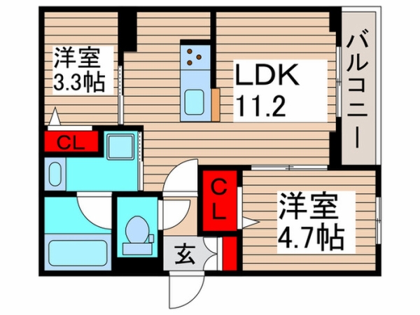 ビスタリエ南花畑 201 도면