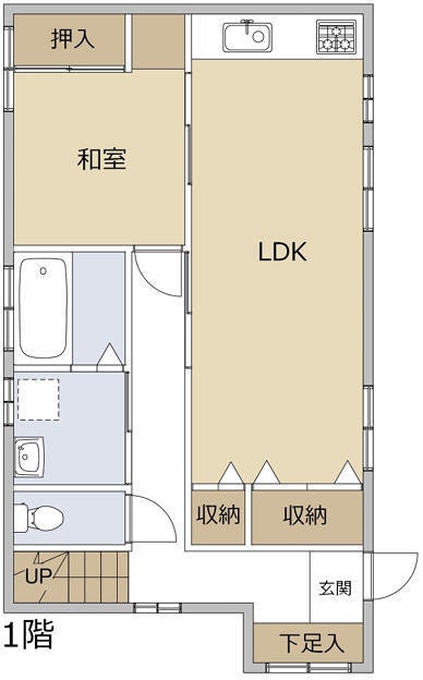 도쿄도신주쿠구 | JR 주오・소부선 (각역정차) 오쿠보역 도보5분 | -층 3LDK 97.41㎡ | 월 320,000엔 도면