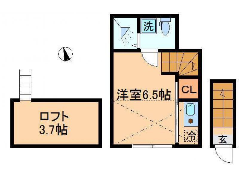 카미이타바시 1R+LOFT 매물 사진 1