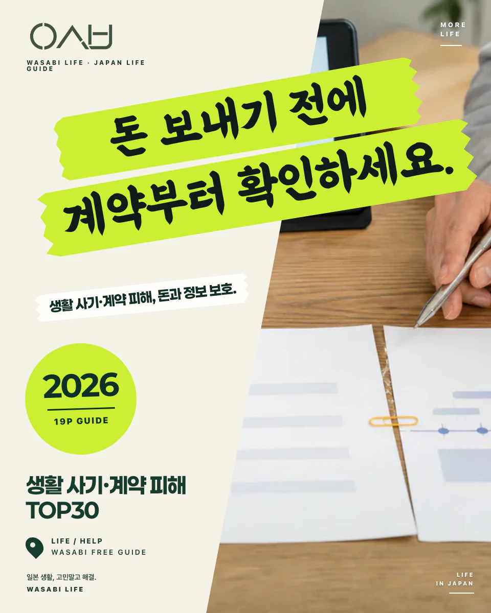일본 생활 사기·계약 피해 TOP30 2026 썸네일