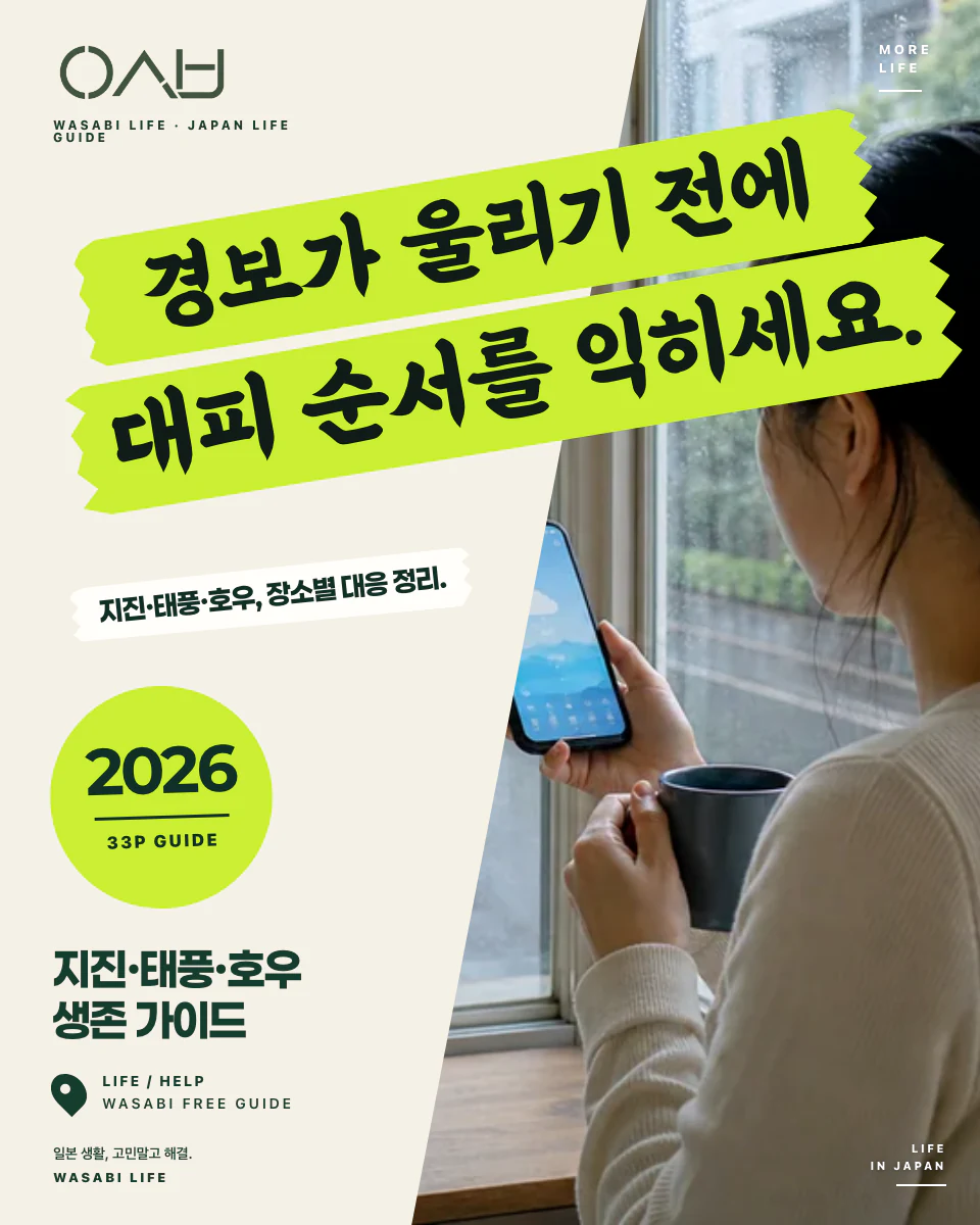일본 지진·태풍·호우 생존 가이드 2026 썸네일
