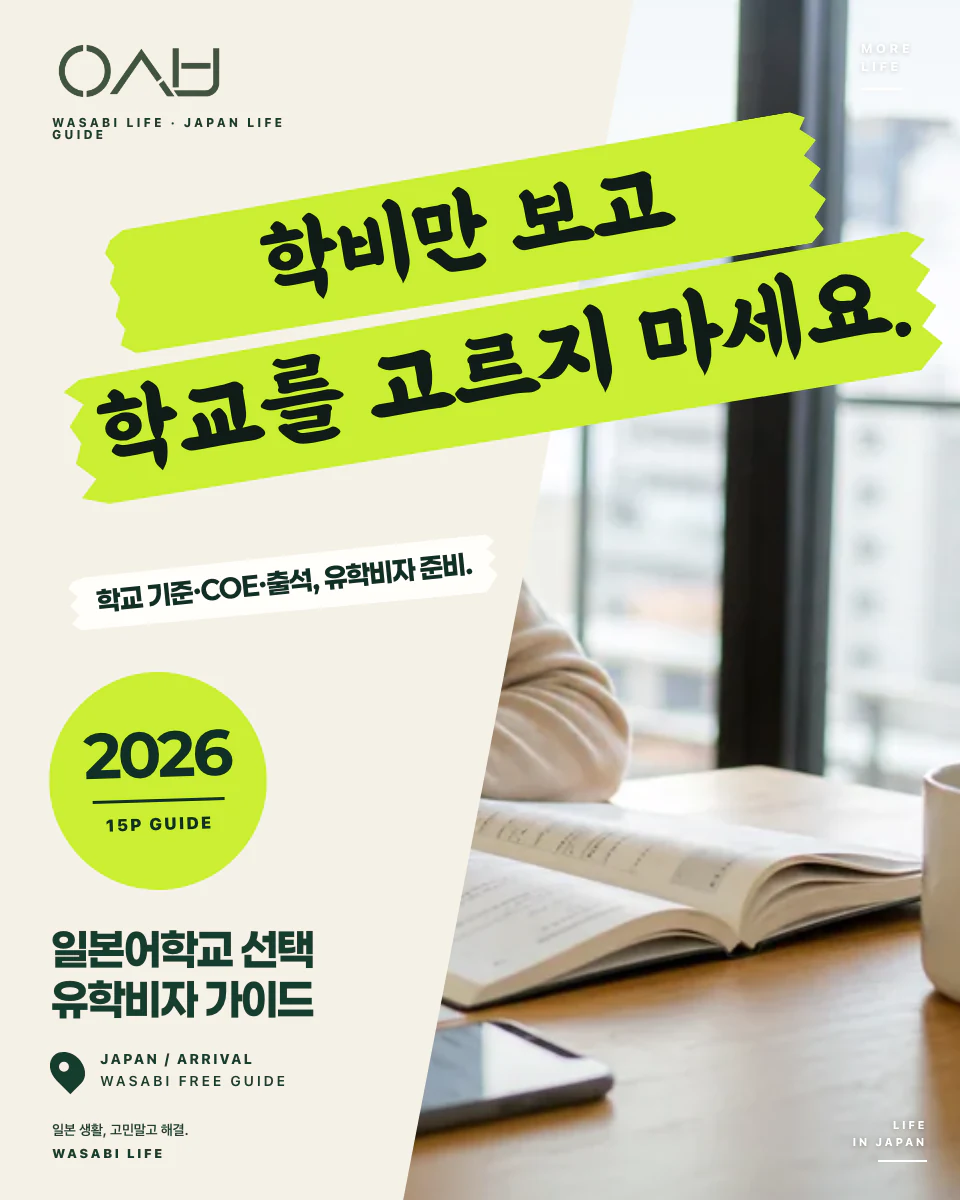 일본어학교 선택·유학비자 완전가이드 2026 썸네일