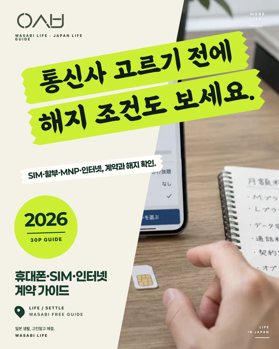 일본 통신 계약 가이드
