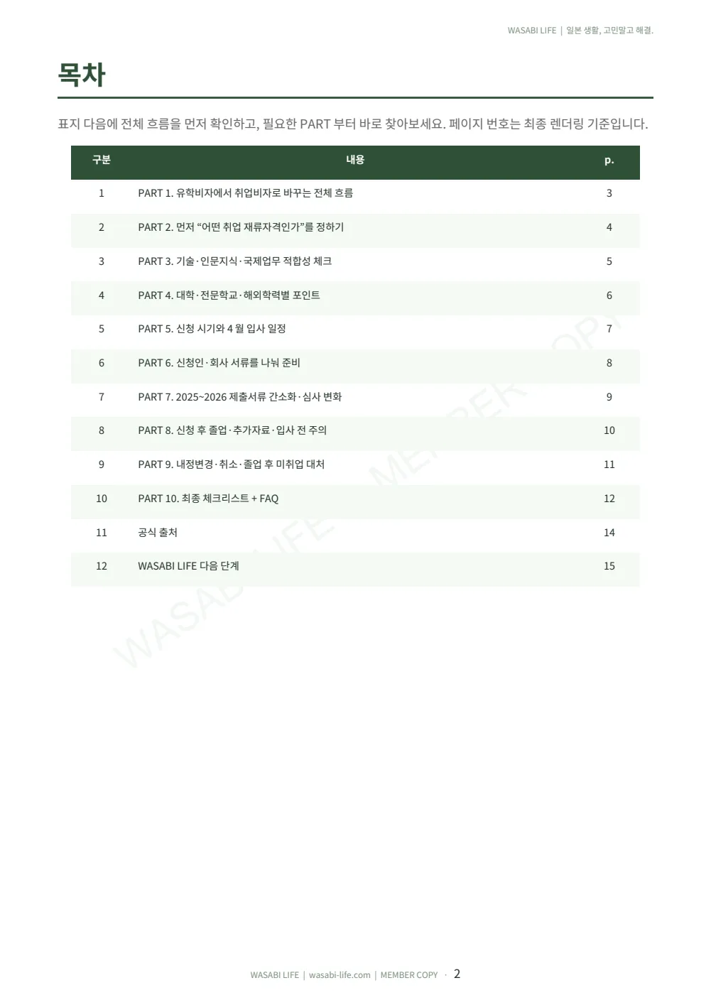 유학생→취업비자 변경 로드맵 2026 2쪽 미리보기